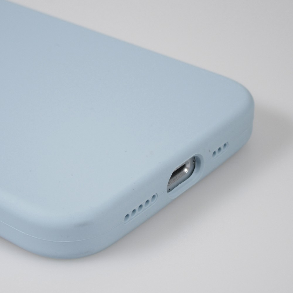Coque iPhone 15 - Soft Touch - Bleu clair