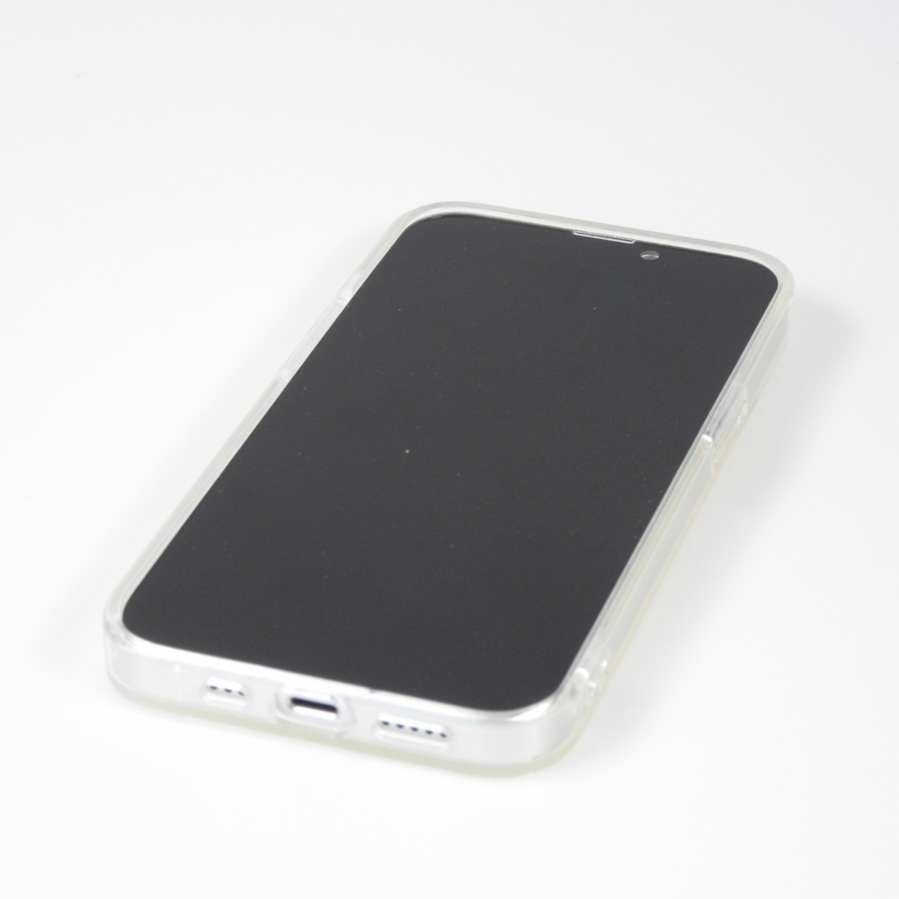 iPhone 13 Case Hülle - Transparent irisierende Herzen Animationseffekt