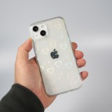 iPhone 13 Case Hülle - Transparent irisierende Herzen Animationseffekt