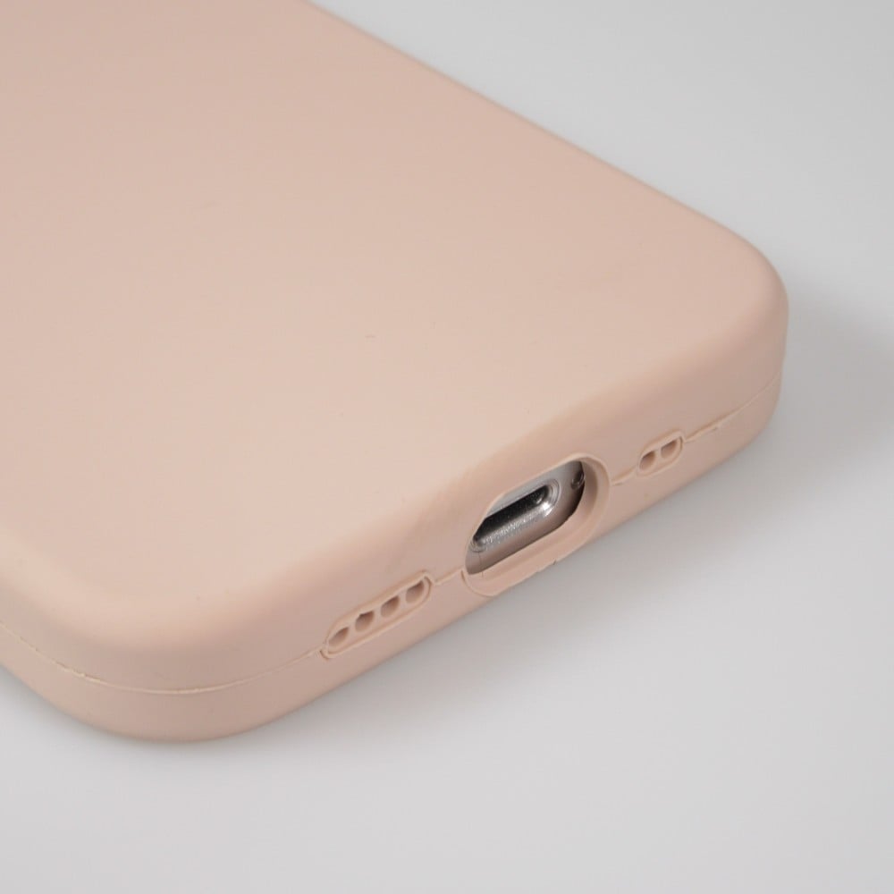 Coque iPhone 13 mini - Soft Touch rose pâle