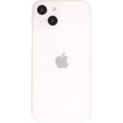 Coque iPhone 13 - plastique ultra fin semi-transparent mat - Blanc