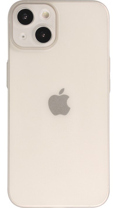 Coque iPhone 15 - plastique ultra fin semi-transparent mat - Gris