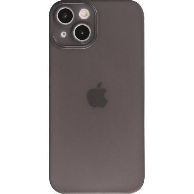 Coque iPhone 13 - plastique ultra fin semi-transparent mat - Noir