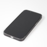 iPhone 15 Case Hülle - Plastik ultra dünn semi-transparent matt - Schwarz
