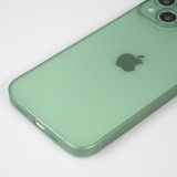 Coque iPhone 14 - plastique ultra fin semi-transparent mat - Vert