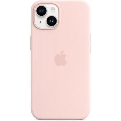 Coque iPhone 14 - Apple silicone soft touch MagSafe - Rose clair