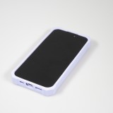 iPhone 14 Case Hülle - Dicke Silikonhülle mit Löcher für Aufsteck-Sticker - Hellblau