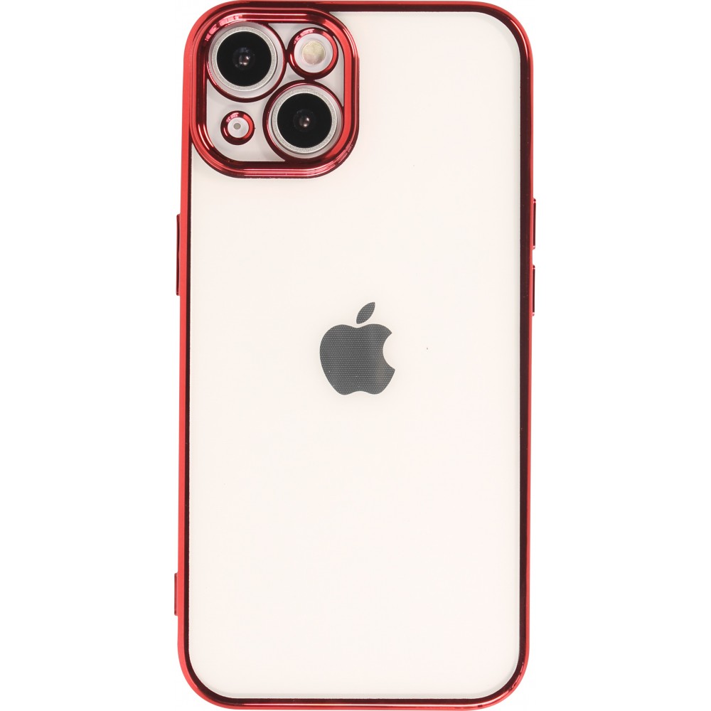 Coque iPhone 14 - Electroplate - Rouge