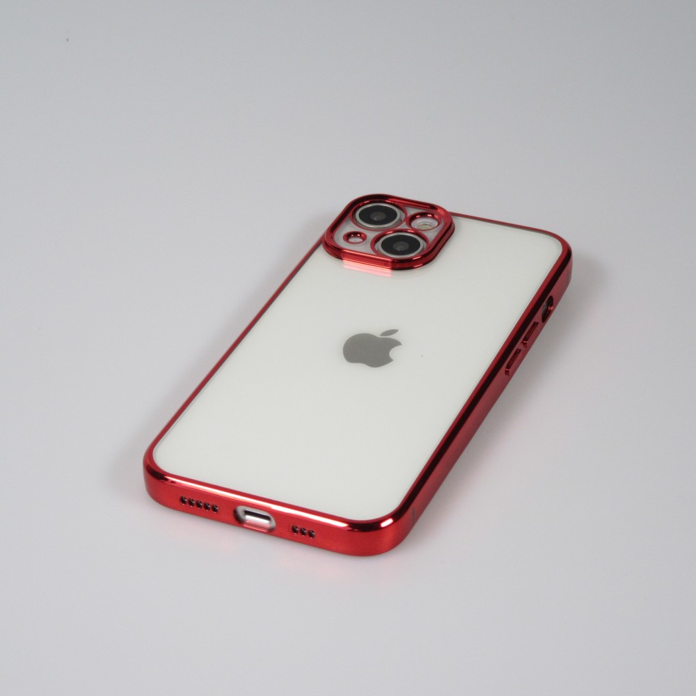 Coque iPhone 14 - Electroplate - Rouge