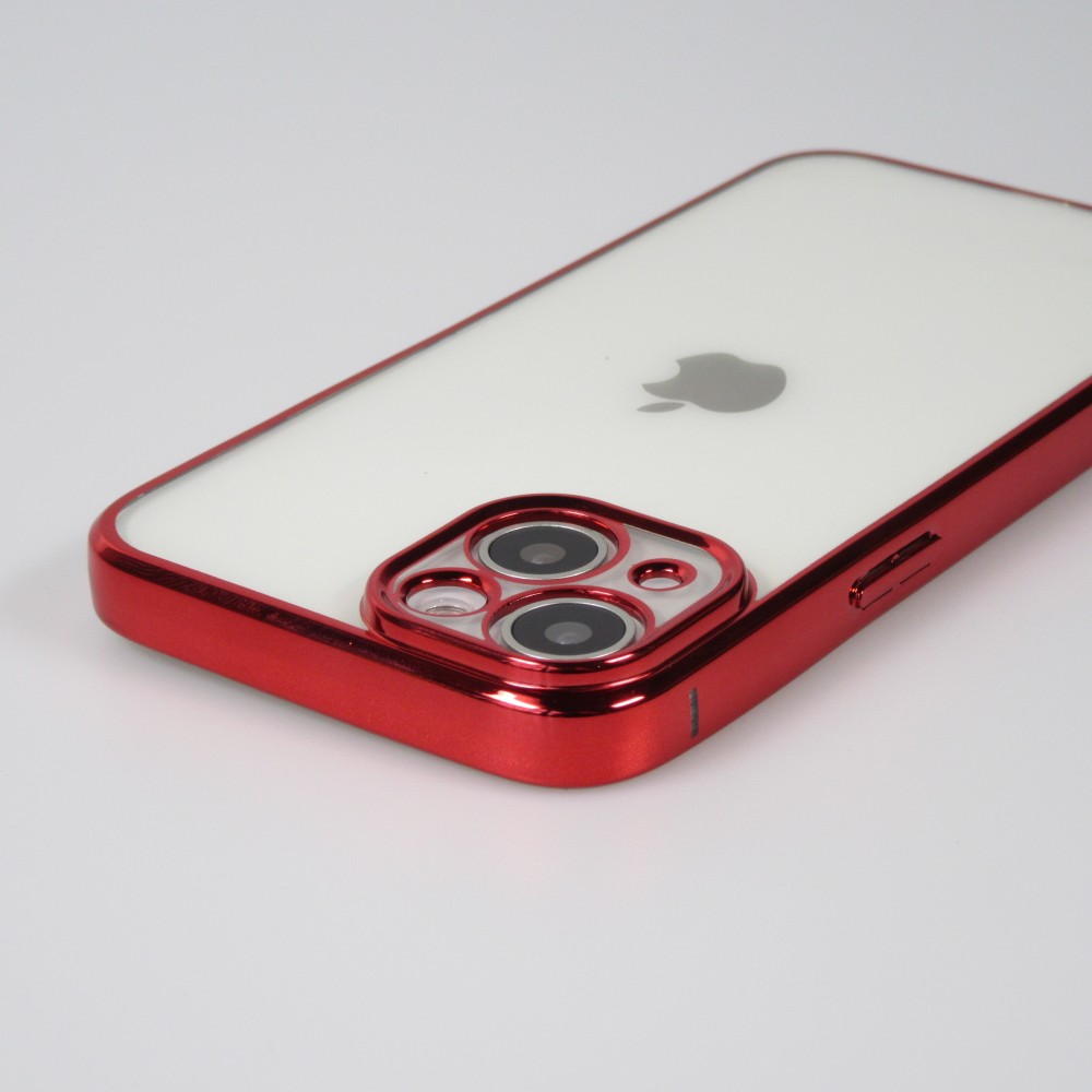 Coque iPhone 14 - Electroplate - Rouge
