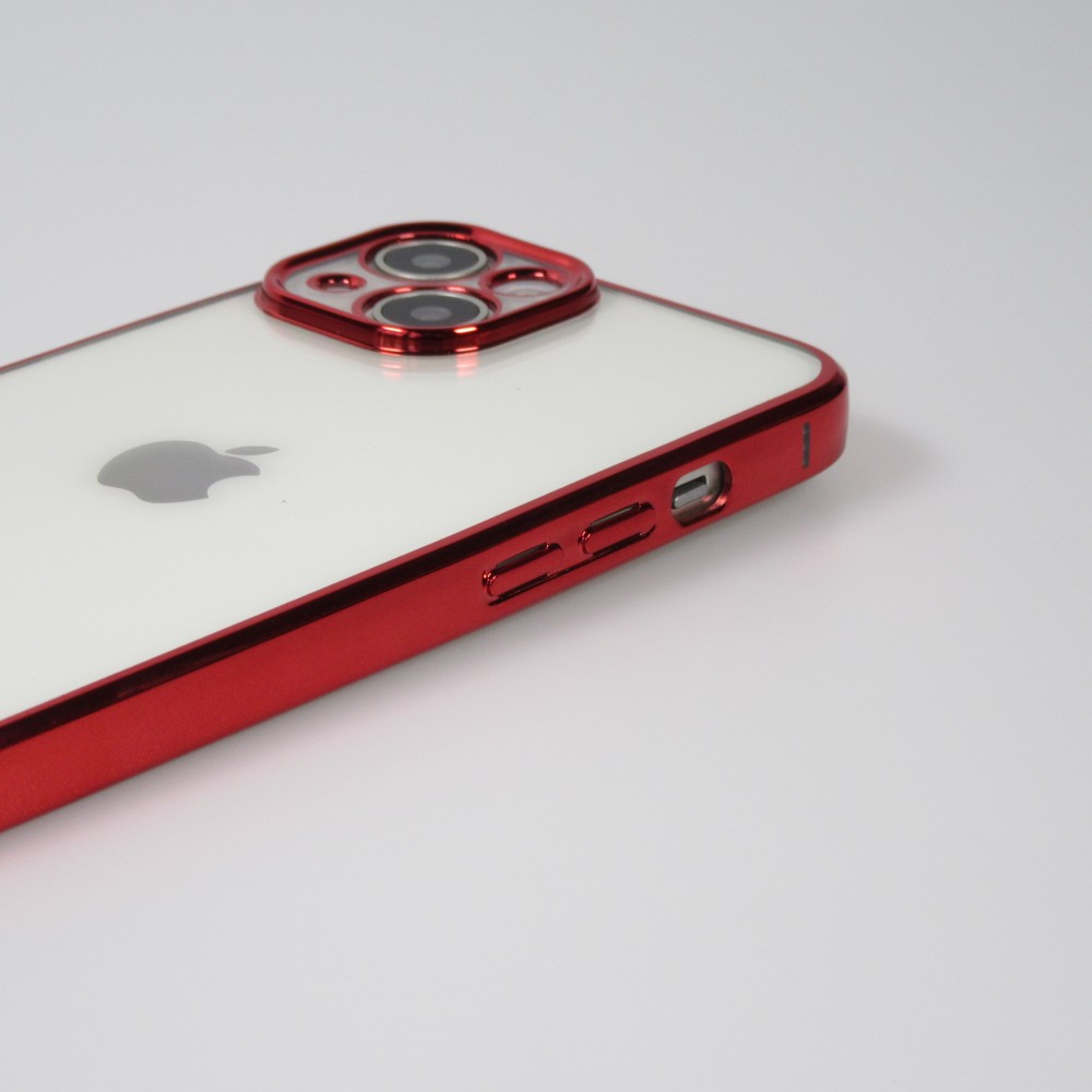 Coque iPhone 14 - Electroplate - Rouge