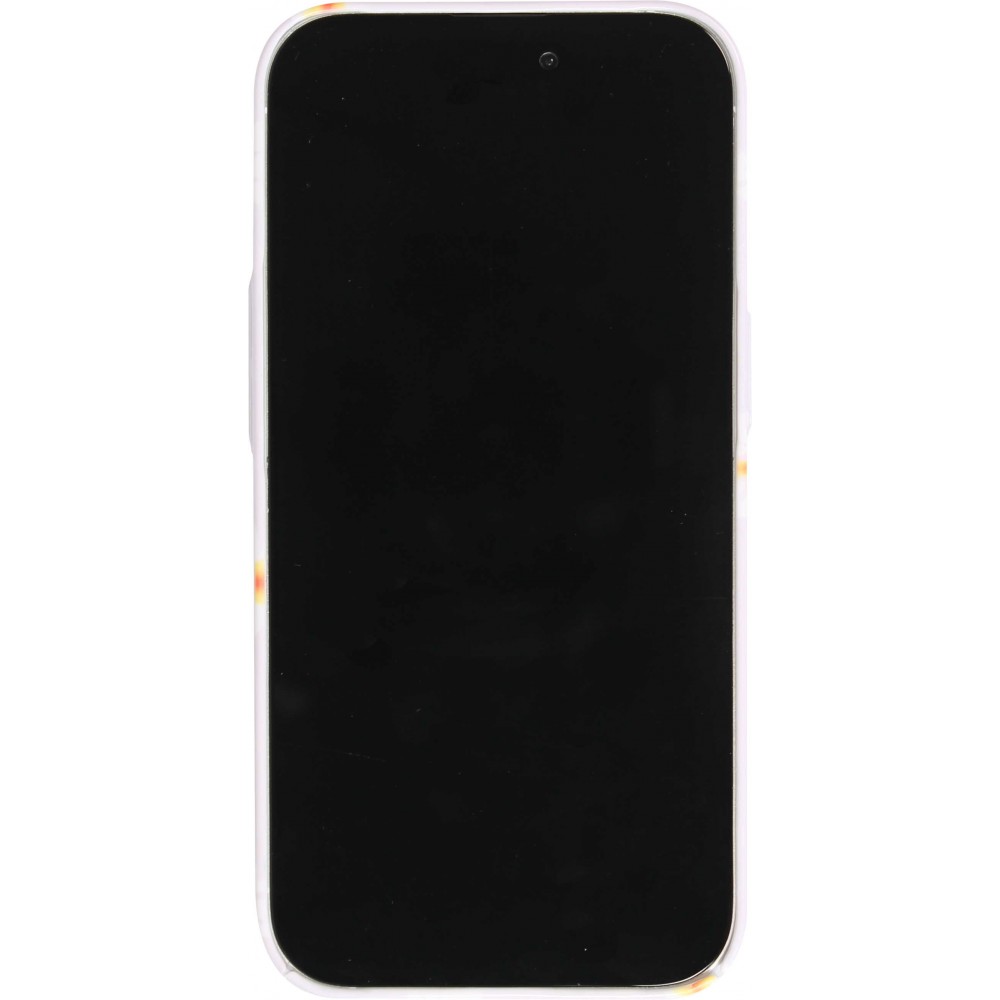 iPhone 15 Case Hülle - Kunststoff glossy Kleine Blümchen - Hellviolett