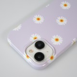 iPhone 15 Case Hülle - Kunststoff glossy Kleine Blümchen - Hellviolett