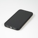 iPhone 14 Plus Case Hülle - Silikon Gummi Cover Haze Kartenhalter - Blau