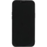 iPhone 14 Plus Case Hülle - Silikon Gummi Cover Haze Kartenhalter - Schwarz