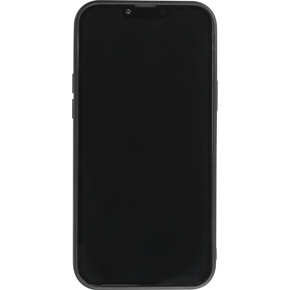 iPhone 14 Case Hülle - Silikon Gummi Cover Haze Kartenhalter - Orange