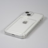 Coque iPhone 14 Plus - Gel silicone bumper super flexible avec porte-carte transparent