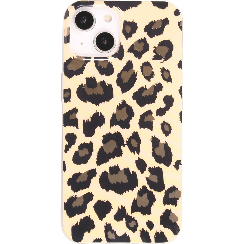 Coque iPhone 14 - Gel silicone motif léopard
