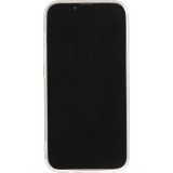 Coque iPhone 15 Plus - Gel silicone rigide avec MagSafe rose bleue - Transparent