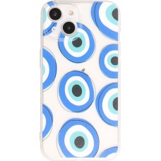 iPhone 14 Case Hülle - Gummi Silikon transparent artistische Muster Nr. 4