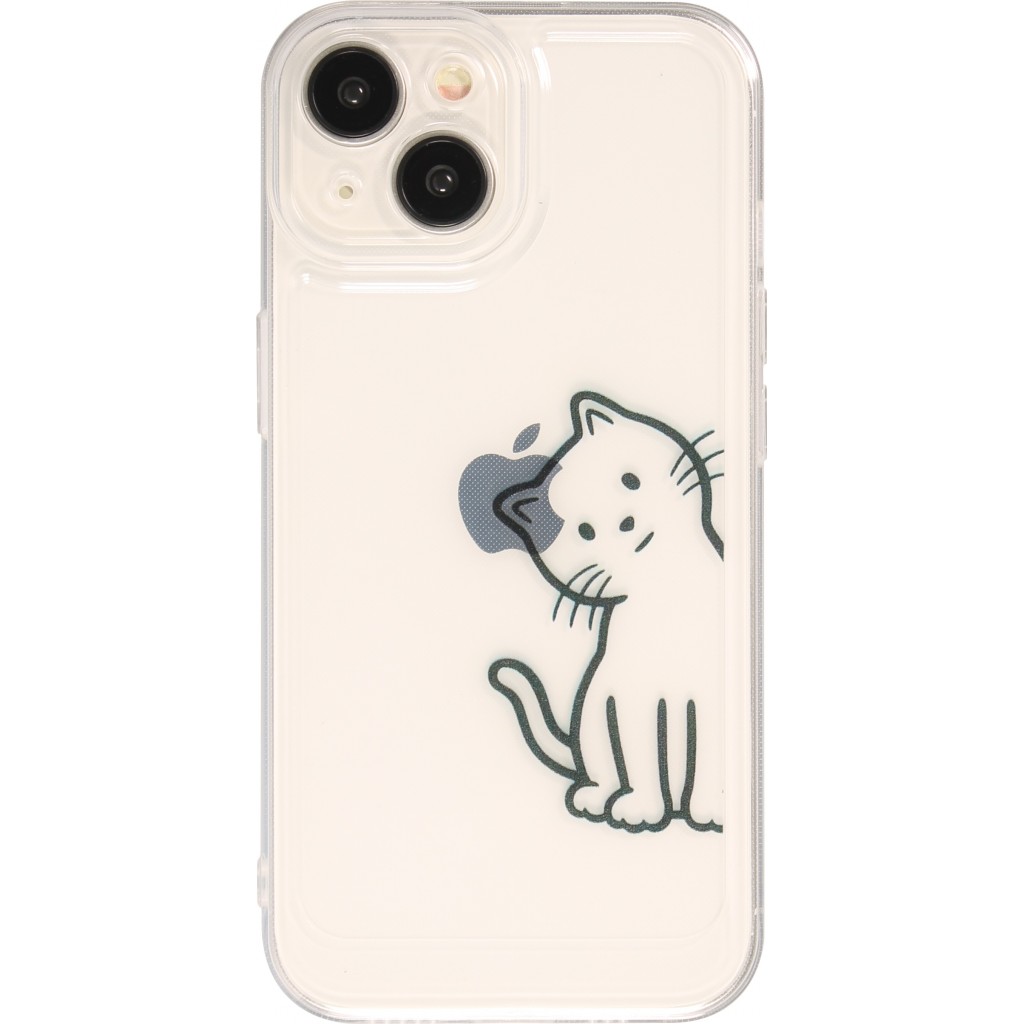 Coque En Silicone Imprimées Pour Xiaomi Redmi 14C 4G Chat à Lunette
