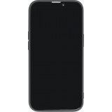 iPhone 15 Case Hülle - Gummi weich mit Kameraschutzglas MagSafe - Schwarz