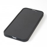 iPhone 14 Case Hülle - Jelly cover glass semi-durchsichtig MagSafe - Black