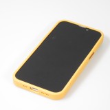 iPhone 14 Case Hülle - Jelly cover glass semi-durchsichtig MagSafe - Orange