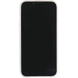 iPhone 14 Plus Case Hülle - Mattes Silikon mit aufgedrucktem Marmoreffekt - Blau rosa