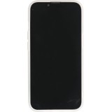 Coque iPhone 14 Plus - Silicone mat effet marbre imprimé - Bleu rose