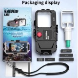 Coque iPhone - Protection étanche pour plongée et snorkeling à 30M grade militaire universelle iPhone - Noir