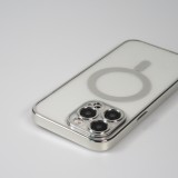 Coque iPhone 14 Pro Max - Electroplate avec MagSafe - Argent