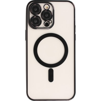 Coque iPhone 14 Pro Max - Electroplate avec MagSafe - Noir