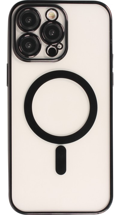 Coque iPhone 14 Pro - Electroplate avec MagSafe - Noir