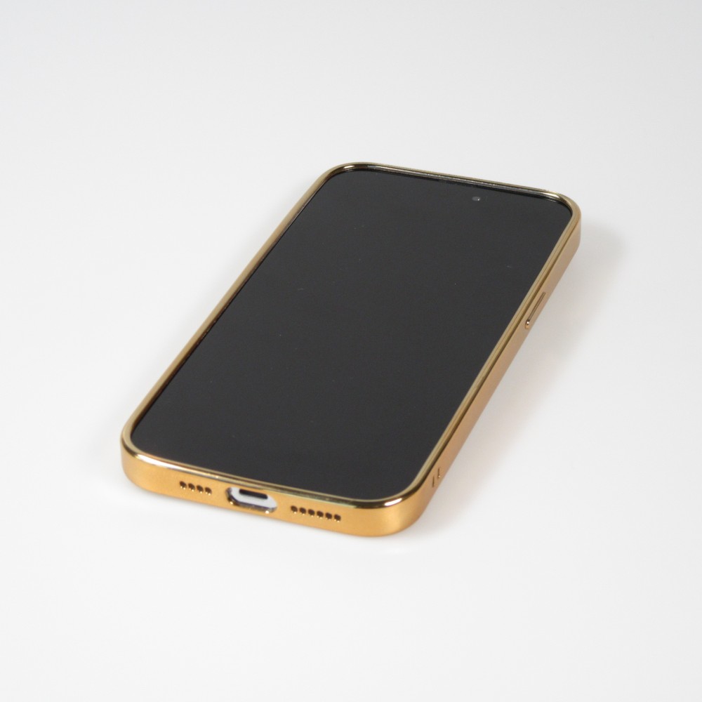 Coque iPhone 14 Pro Max - Electroplate avec MagSafe - Or