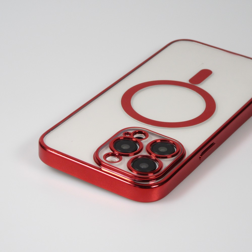 Coque iPhone 14 Pro Max - Electroplate avec MagSafe - Rouge