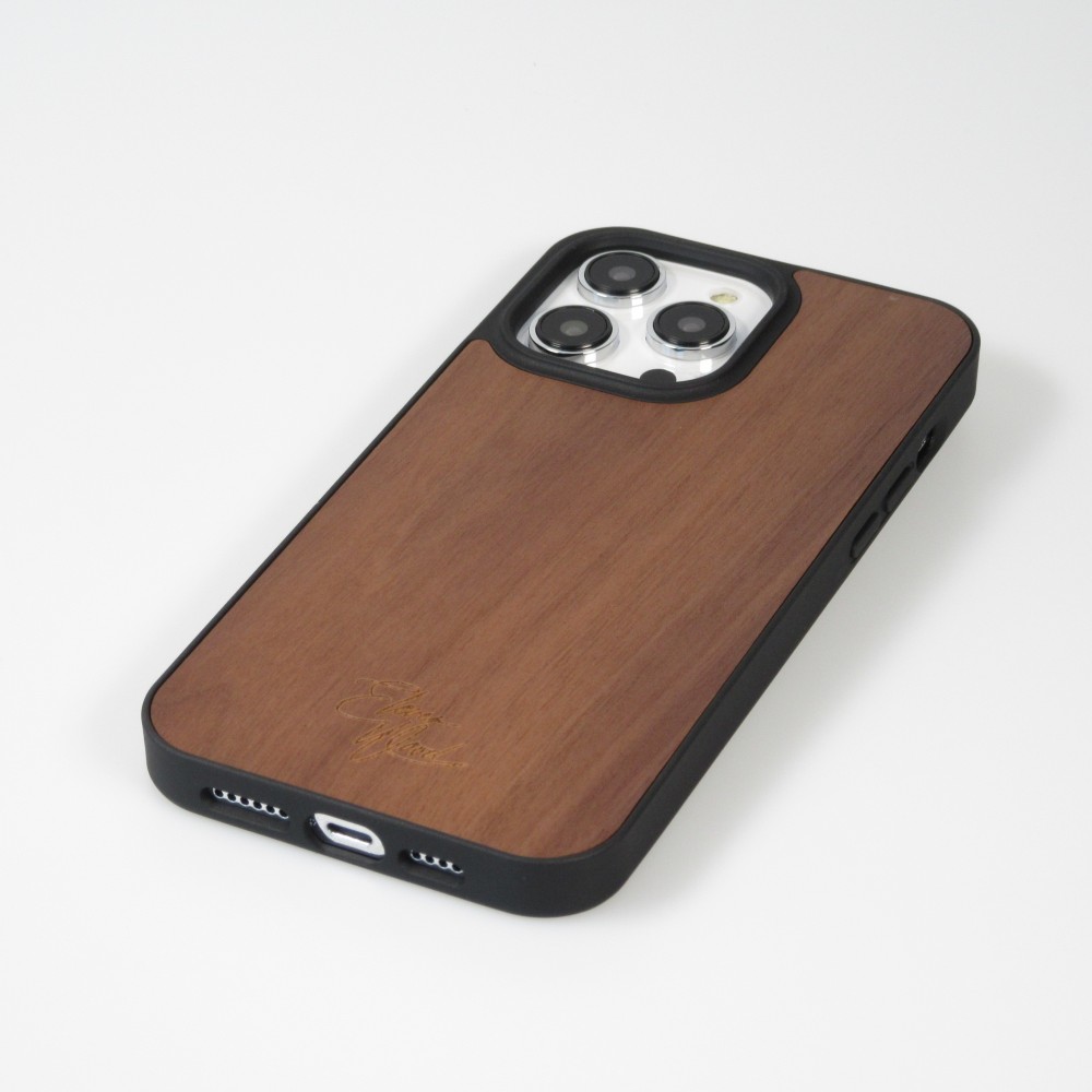 iPhone 14 Pro Case Hülle - Eleven Wood - Walnut