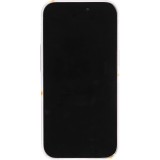 Coque iPhone 14 Pro - Plastique glossy petites fleurs - Violet clair
