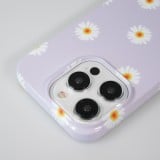 iPhone 15 Pro Case Hülle - Kunststoff glossy Kleine Blümchen - Hellviolett