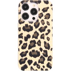 iPhone 14 Pro Case Hülle - Silikon Gel Leoparden Muster