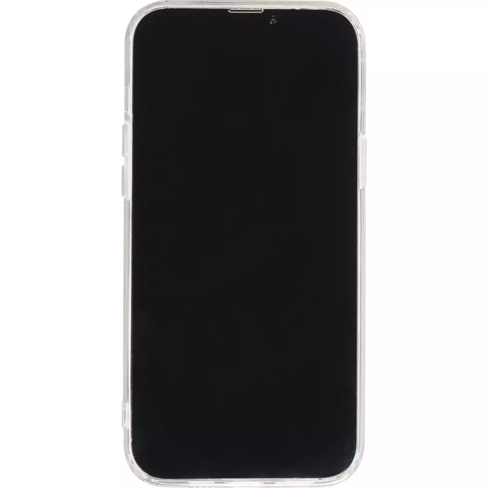 Coque iPhone 13 Pro Max - Gel silicone rigide avec MagSafe fleurs de printemps - Transparent