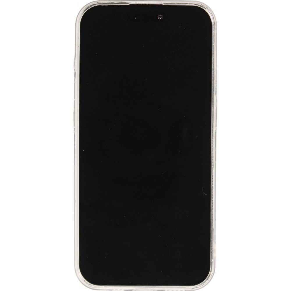Coque iPhone 15 Pro Max - Gel silicone transparent Living my best Life