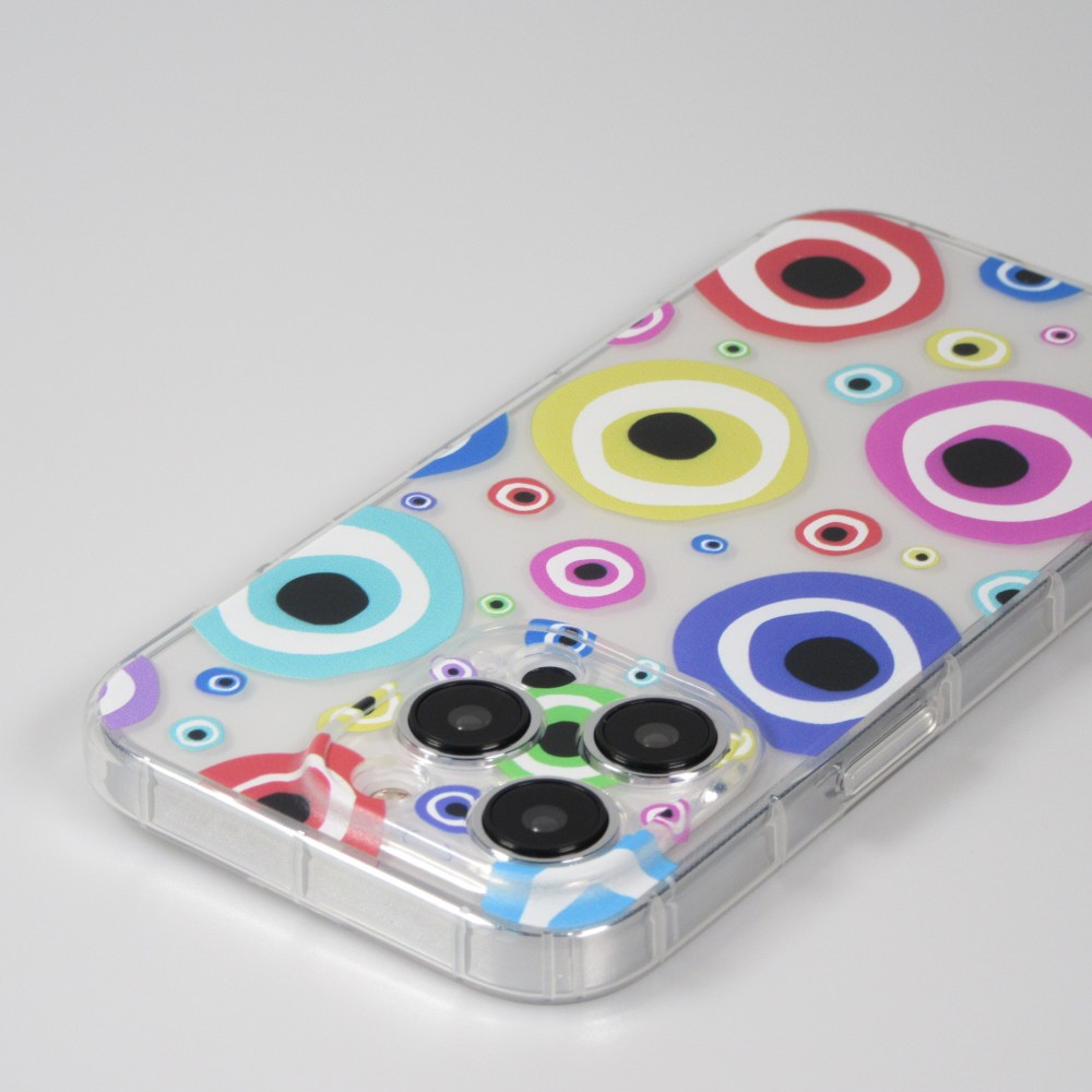 iPhone 13 Pro Max Case Hülle - Gummi Silikon transparent artistische Muster Nr. 1