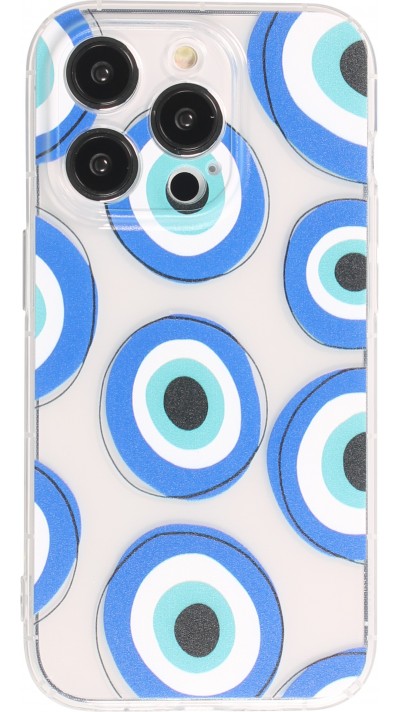 iPhone 13 Pro Max Case Hülle - Gummi Silikon transparent artistische Muster Nr. 4