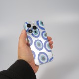 iPhone 14 Pro Max Case Hülle - Gummi Silikon transparent artistische Muster Nr. 4