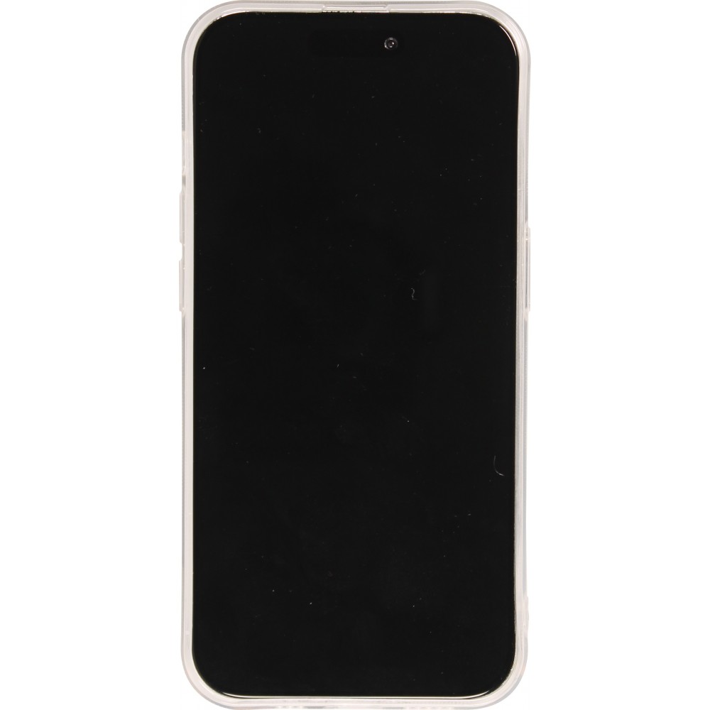 iPhone 15 Pro Case Hülle - Silikon Cover transparent süsse kleine Katze