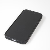 iPhone 14 Pro Max Case Hülle - Glass Marmor mit Silikonrand - Dunkelblau