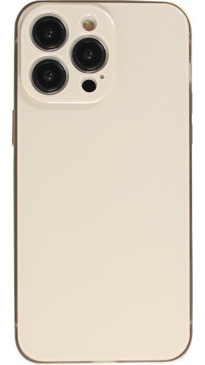 iPhone 14 Pro Case Hülle - Unsichtbares Schutzcover in iPhone Farbe - Gold