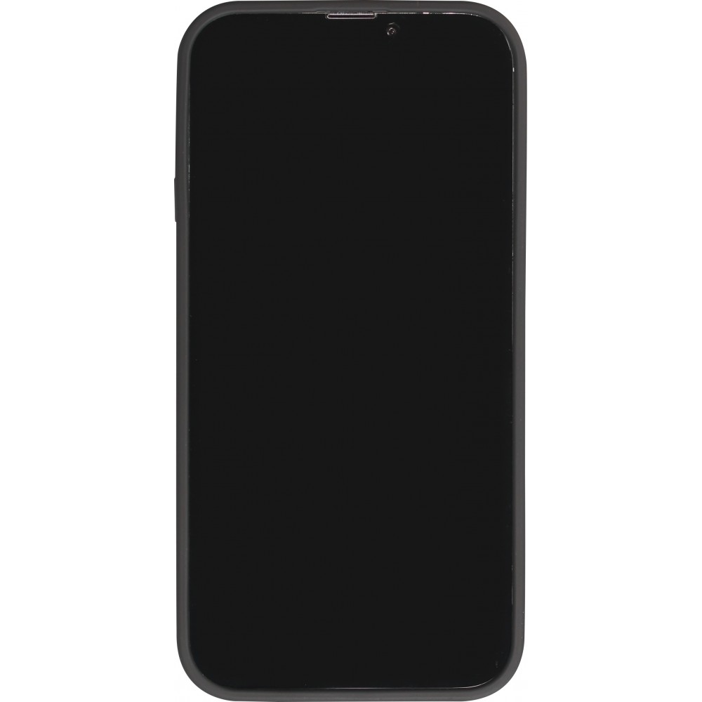 Coque iPhone 13 Pro - Jelly cover glass semi-transparente MagSafe - Black