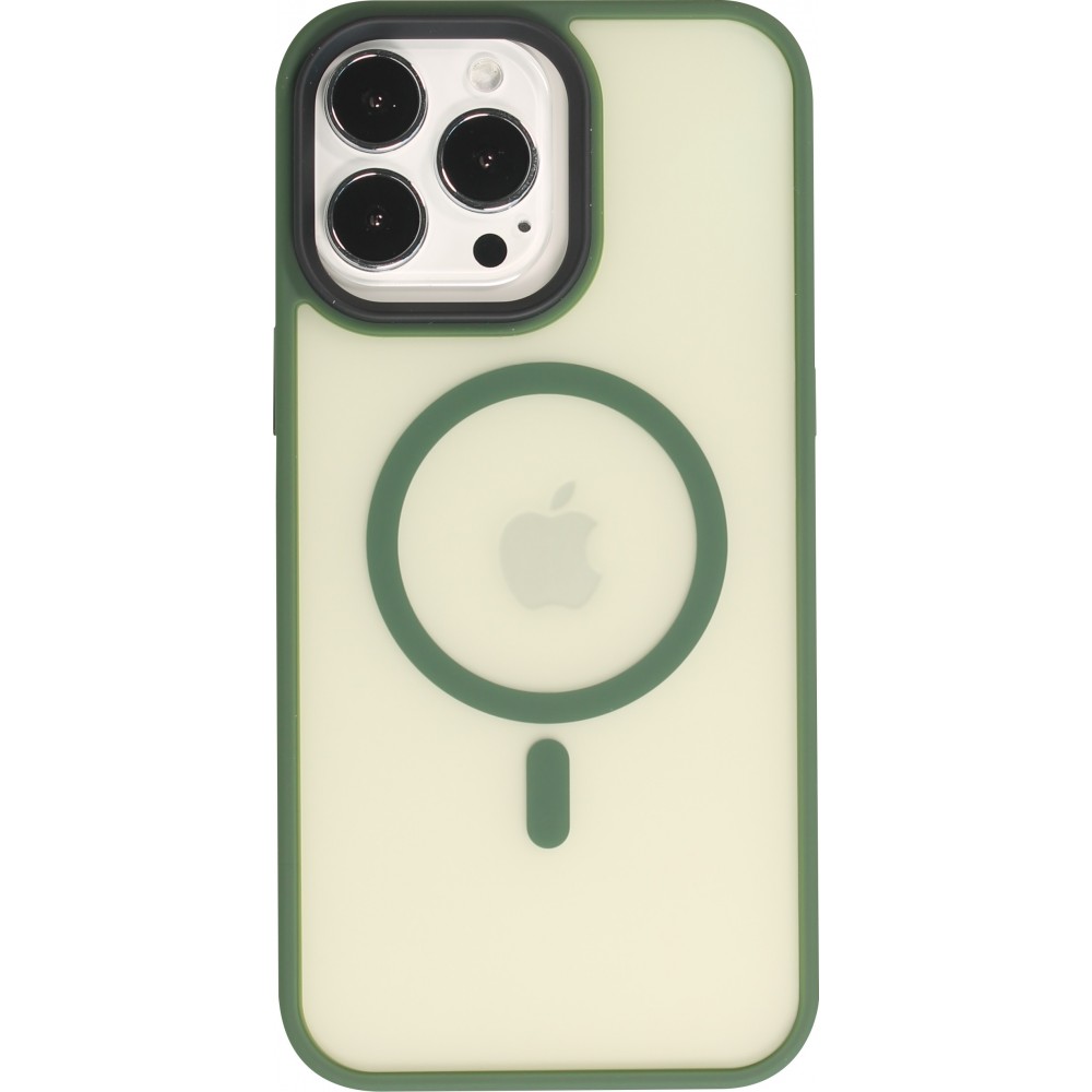 iPhone 14 Pro Case Hülle - Jelly cover glass semi-durchsichtig MagSafe -  Midnight green - Kaufen auf PhoneLook